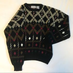 Vintage/retro funky pattern sweater